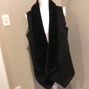 NWOT faux shearling vest